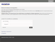 Tablet Screenshot of elearning.olympus-europa.com
